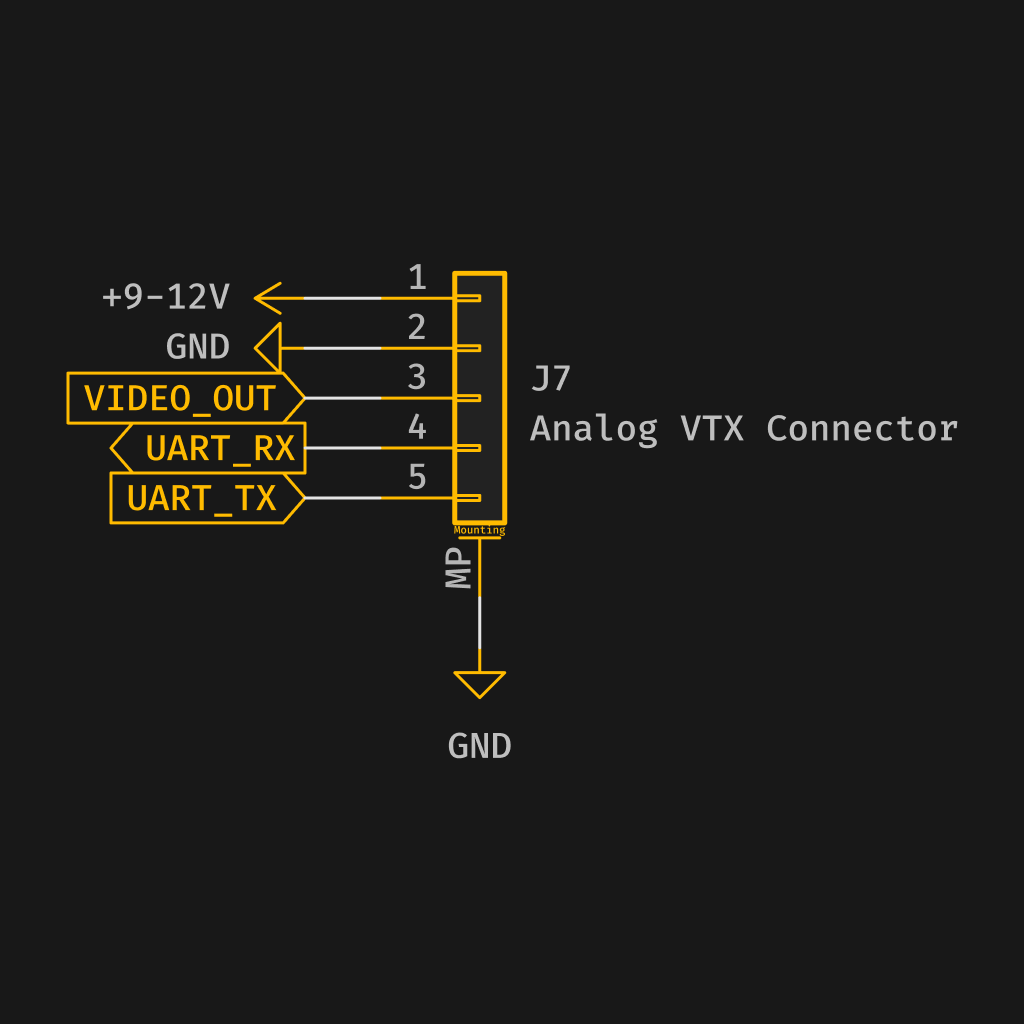 Analog VTX Connector Schematic