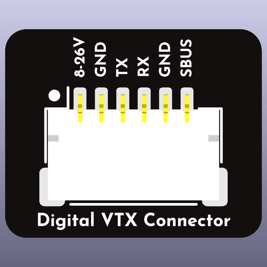 Digital VTX Connector Board Render