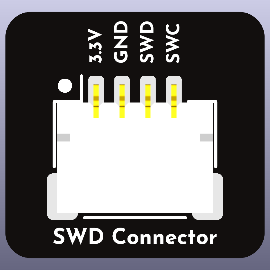 SWD Connector Board Render